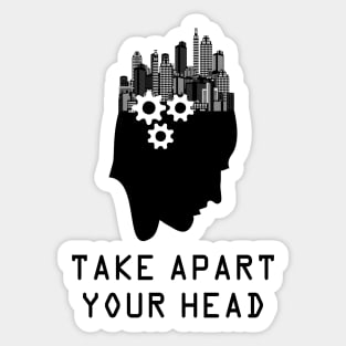 Brainstoorming Take Apart Your Head Sticker